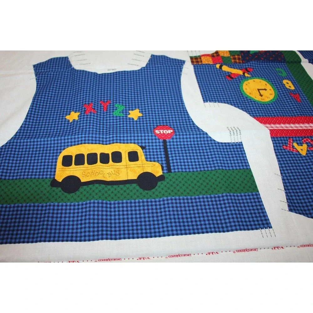 Cranston Fabric Panel Pattern Kids Back to School Vest Size XS-L Dreamspinners